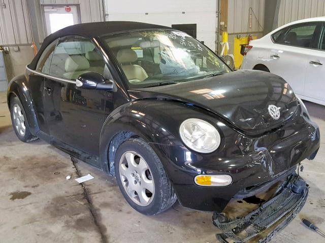 3VWCK21Y13M302645 - 2003 VOLKSWAGEN NEW BEETLE შავი ფოტო 1