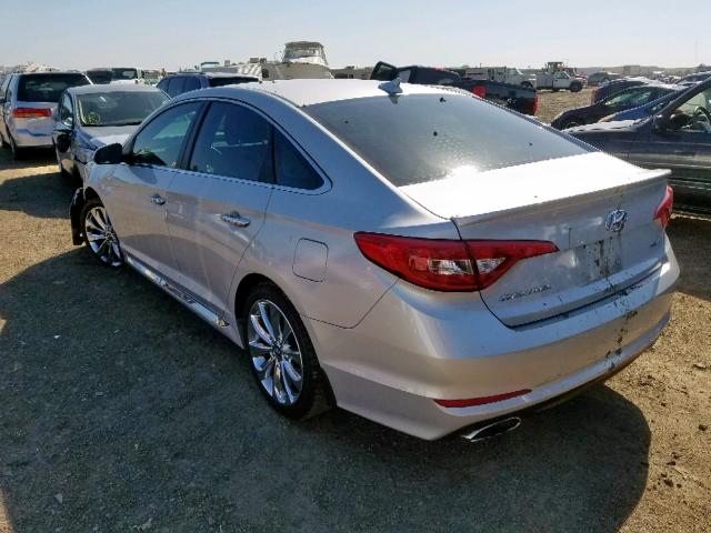 5NPE34AF7FH225969 - 2015 HYUNDAI SONATA SPO SILVER photo 3