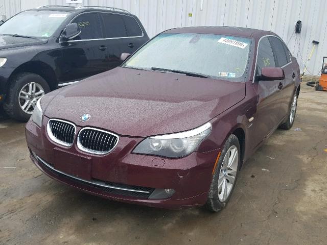 WBANV13509C153796 - 2009 BMW 528 XI BURGUNDY photo 2