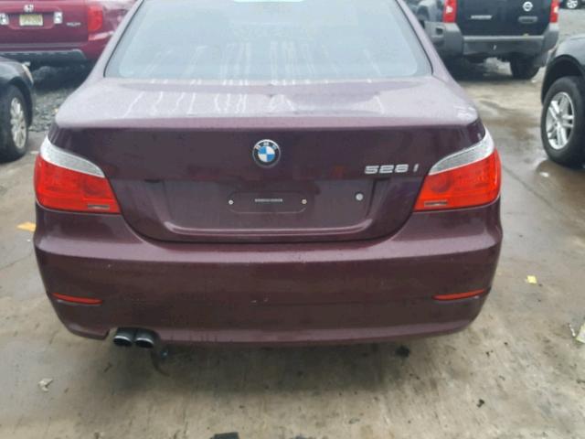 WBANV13509C153796 - 2009 BMW 528 XI BURGUNDY photo 9