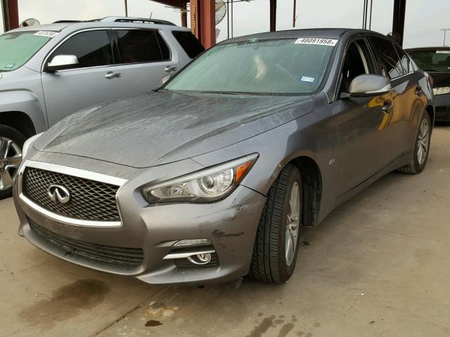 JN1CV7AR3GM252819 - 2016 INFINITI Q50 BASE GRAY photo 2