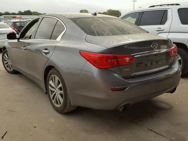 JN1CV7AR3GM252819 - 2016 INFINITI Q50 BASE GRAY photo 3