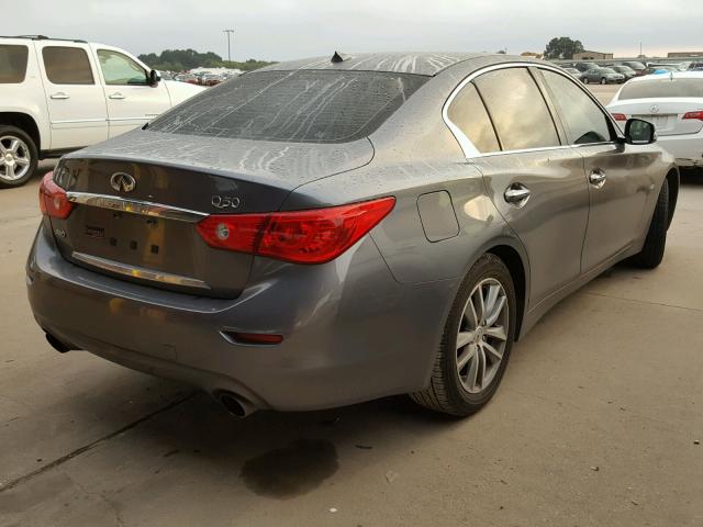 JN1CV7AR3GM252819 - 2016 INFINITI Q50 BASE GRAY photo 4