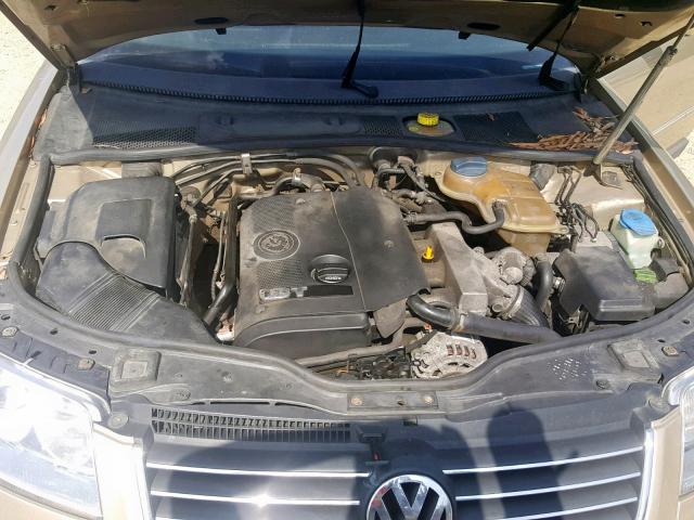 WVWPD63B81P128580 - 2001 VOLKSWAGEN PASSAT GLS TAN photo 7