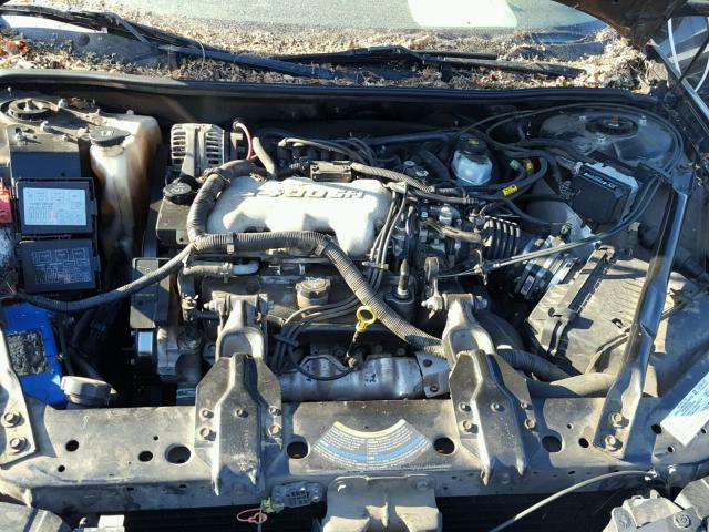 2G1WF52E149276609 - 2004 CHEVROLET IMPALA BLACK photo 7