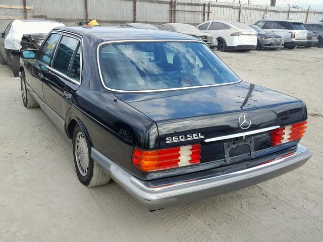 WDBCA39D6HA330229 - 1987 MERCEDES-BENZ 560 SEL BLACK photo 3