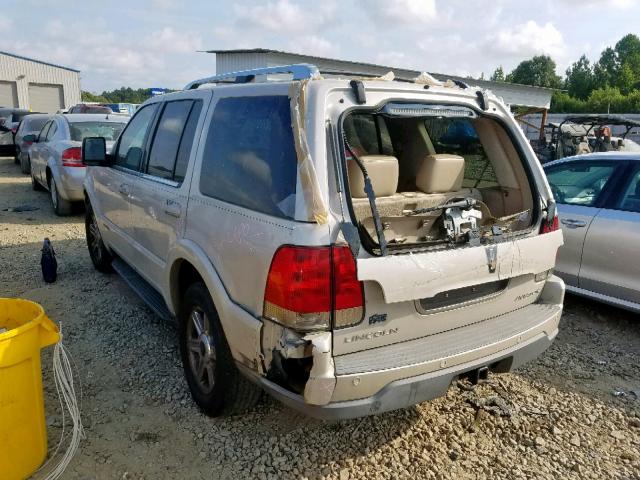 5LMEU88H15ZJ29038 - 2005 LINCOLN AVIATOR TAN photo 3