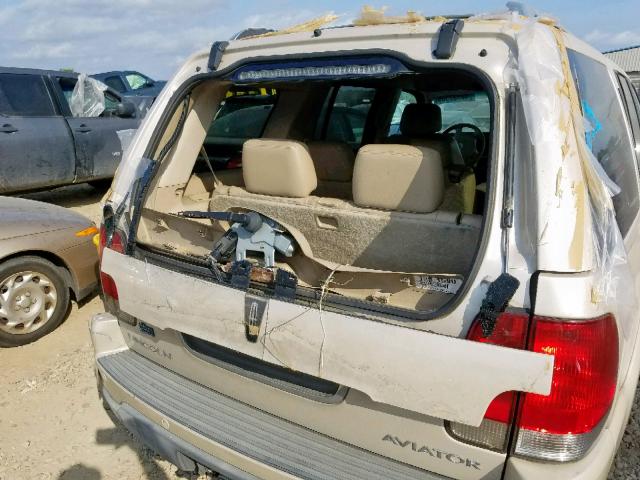 5LMEU88H15ZJ29038 - 2005 LINCOLN AVIATOR TAN photo 9