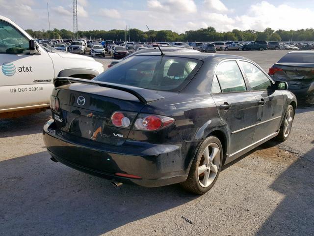 1YVHP80D965M20412 - 2006 MAZDA 6 BLACK photo 4