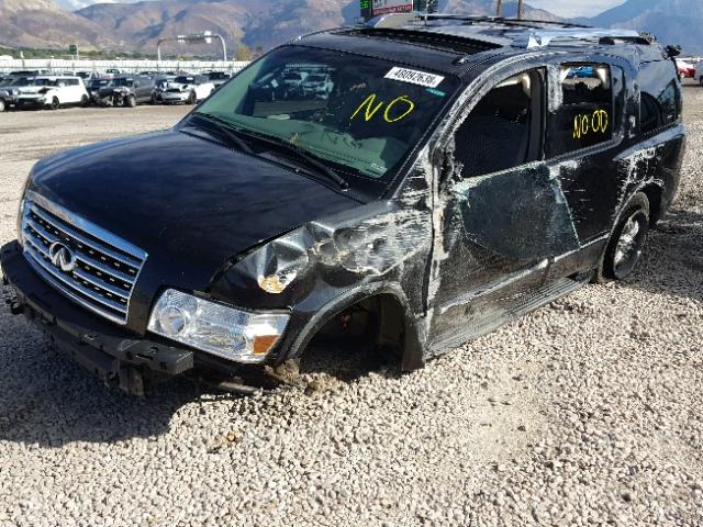 5N3AA08C68N908910 - 2008 INFINITI QX56 BLACK photo 2