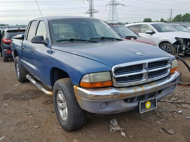 1D7HG48X63S127258 - 2003 DODGE DAKOTA QUA BLUE photo 1