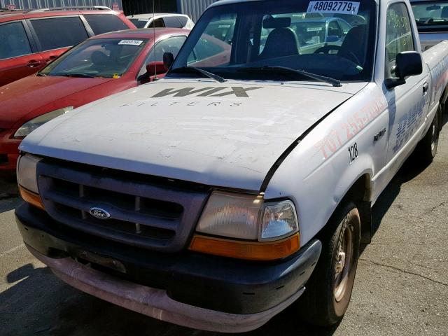 1FTYR10C3WUC78658 - 1998 FORD RANGER WHITE photo 2