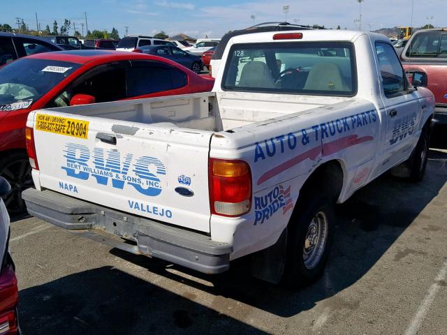 1FTYR10C3WUC78658 - 1998 FORD RANGER WHITE photo 4