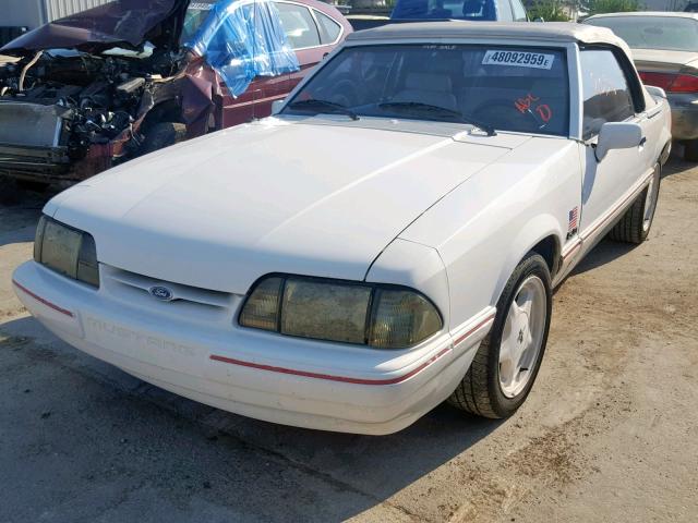 1FACP44E5PF156361 - 1993 FORD MUSTANG LX WHITE photo 2