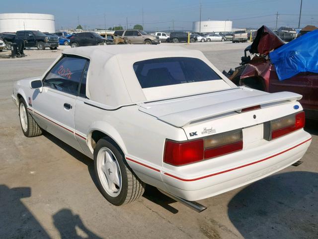 1FACP44E5PF156361 - 1993 FORD MUSTANG LX WHITE photo 3