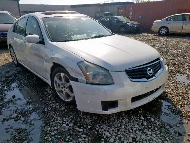 1N4BA41E38C807250 - 2008 NISSAN MAXIMA SE WHITE photo 1