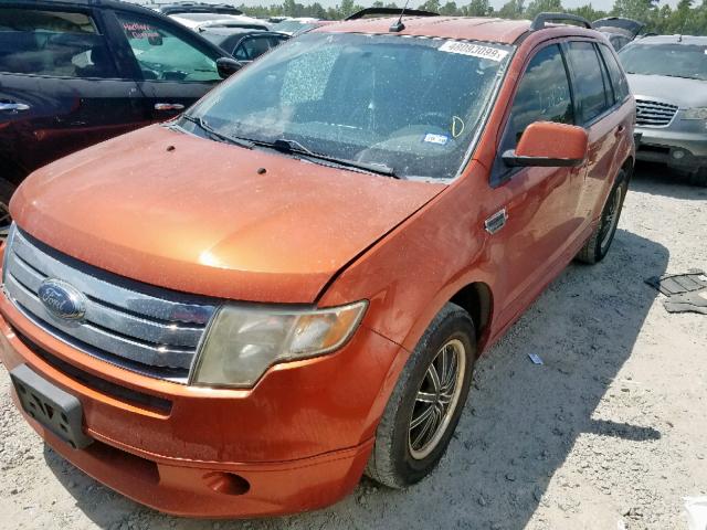 2FMDK38C97BB33551 - 2007 FORD EDGE SEL ORANGE photo 2