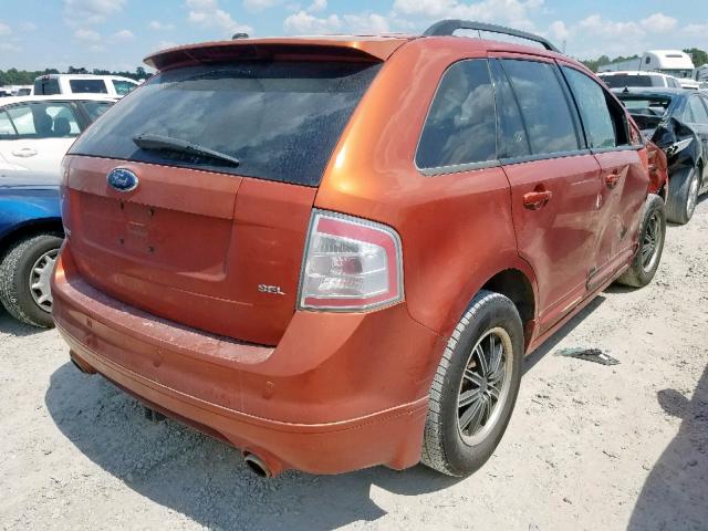 2FMDK38C97BB33551 - 2007 FORD EDGE SEL ORANGE photo 4