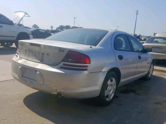 1B3EL36X13N542784 - 2003 DODGE STRATUS SE SILVER photo 4