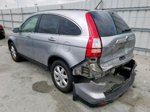 JHLRE38727C036893 - 2007 HONDA CR-V EXL SILVER photo 3