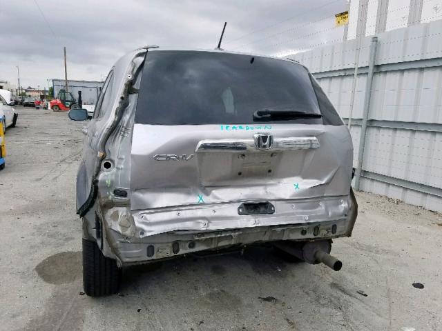 JHLRE38727C036893 - 2007 HONDA CR-V EXL SILVER photo 9