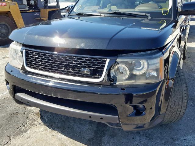 SALSF2D48DA797882 - 2013 LAND ROVER RANGE ROVE BLACK photo 9