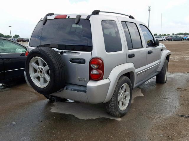 1J4GL58K26W109648 - 2006 JEEP LIBERTY LI SILVER photo 4