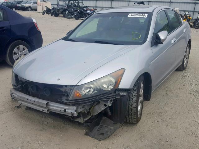 1HGCP36878A059352 - 2008 HONDA ACCORD EXL SILVER photo 2