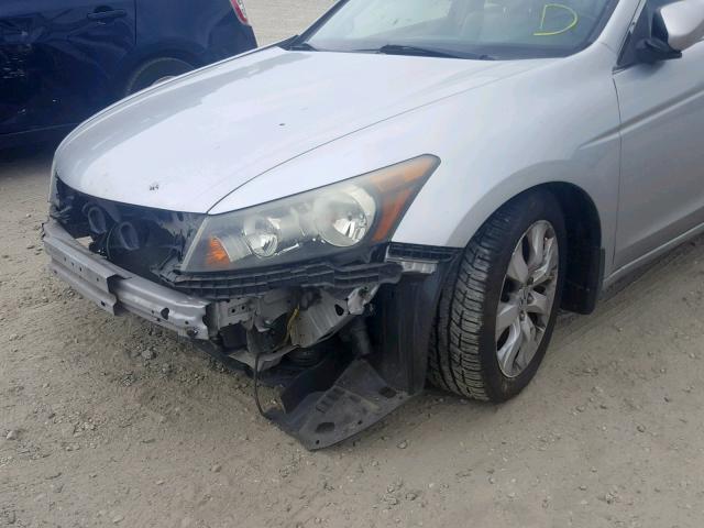 1HGCP36878A059352 - 2008 HONDA ACCORD EXL SILVER photo 9