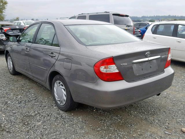 4T1BE32K63U772487 - 2003 TOYOTA CAMRY LE GRAY photo 3