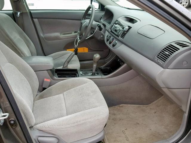 4T1BE32K63U772487 - 2003 TOYOTA CAMRY LE GRAY photo 5