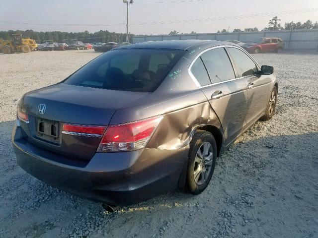 1HGCP2F40CA201833 - 2012 HONDA ACCORD LXP GRAY photo 4