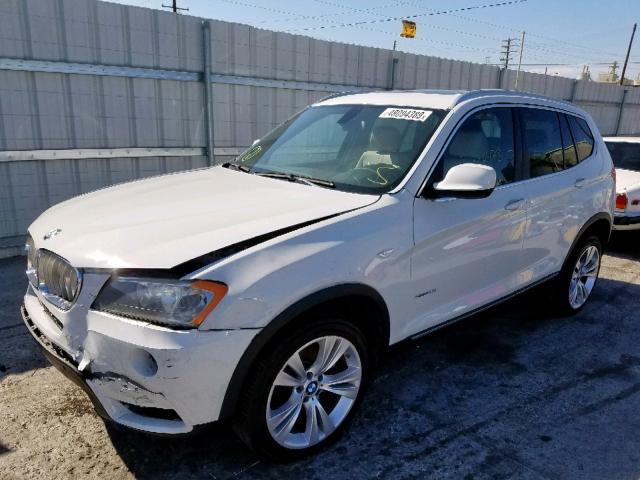 5UXWX7C54DL976274 - 2013 BMW X3 XDRIVE3 WHITE photo 2