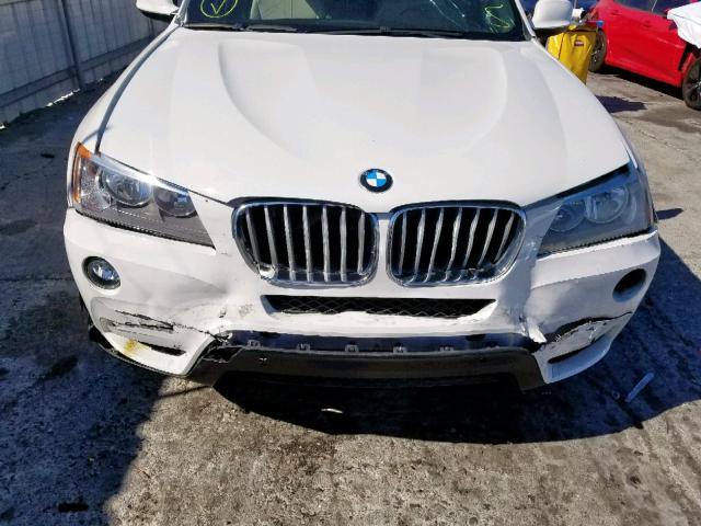 5UXWX7C54DL976274 - 2013 BMW X3 XDRIVE3 WHITE photo 9