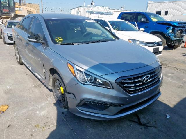 5NPE34AF4FH042402 - 2015 HYUNDAI SONATA SPO SILVER photo 1