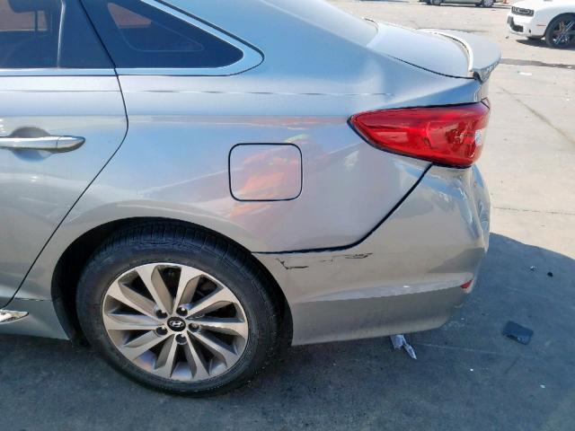 5NPE34AF4FH042402 - 2015 HYUNDAI SONATA SPO SILVER photo 9