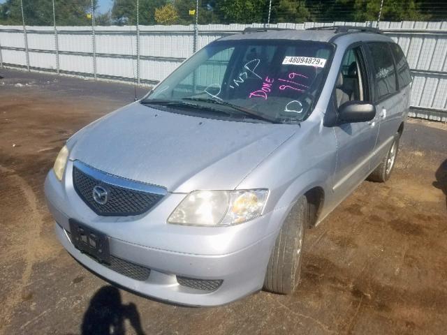 JM3LW28A620333432 - 2002 MAZDA MPV WAGON SILVER photo 2