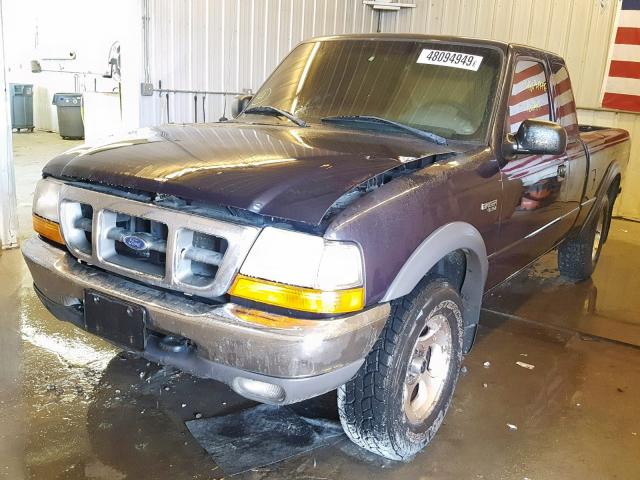 1FTZR15X2XPA00947 - 1999 FORD RANGER SUP BLUE photo 2