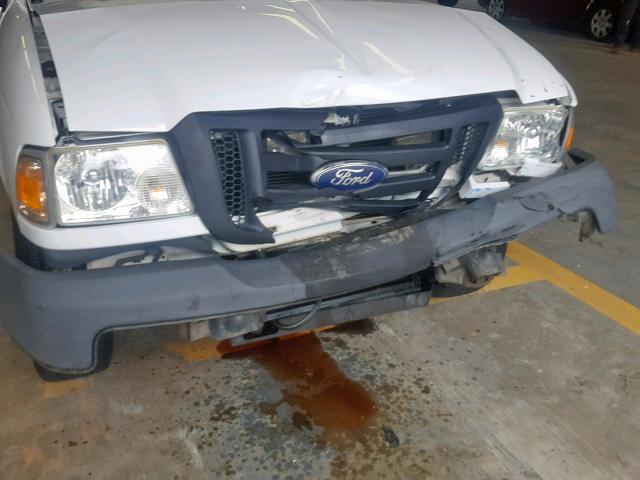 1FTKR1AE9BPA35922 - 2011 FORD RANGER WHITE photo 9