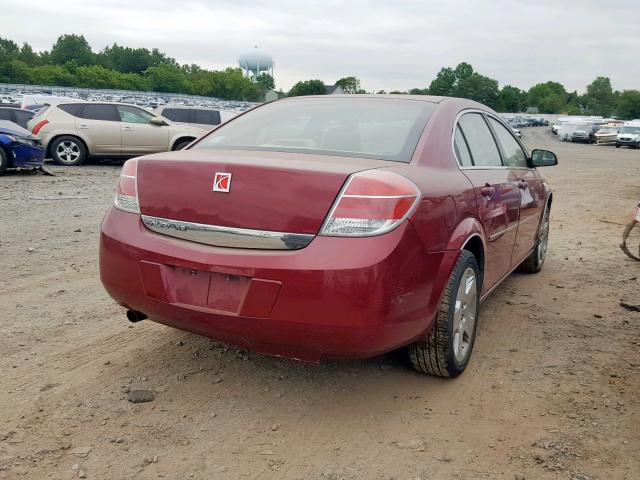 1G8ZS57N37F145308 - 2007 SATURN AURA XE BURGUNDY photo 4