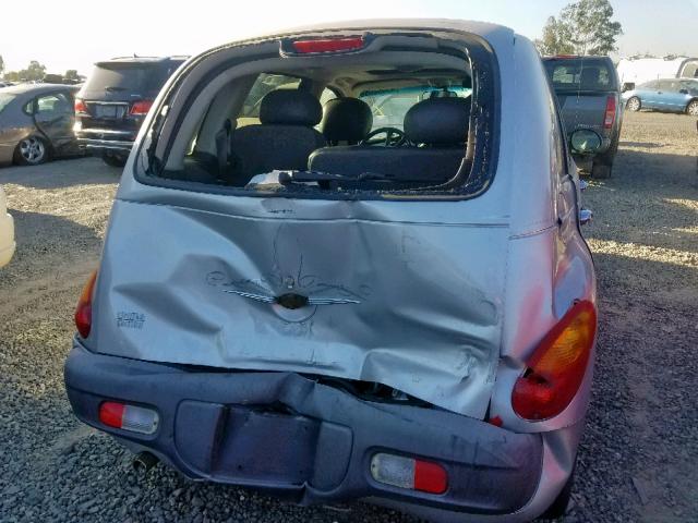 3C8FY4BB51T294958 - 2001 CHRYSLER PT CRUISER SILVER photo 9