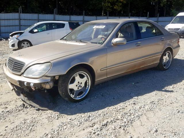 WDBNG75J71A205935 - 2001 MERCEDES-BENZ S 500 GOLD photo 2