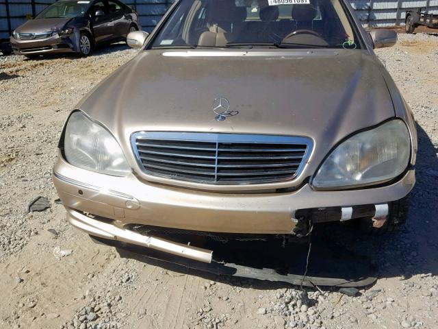 WDBNG75J71A205935 - 2001 MERCEDES-BENZ S 500 GOLD photo 9