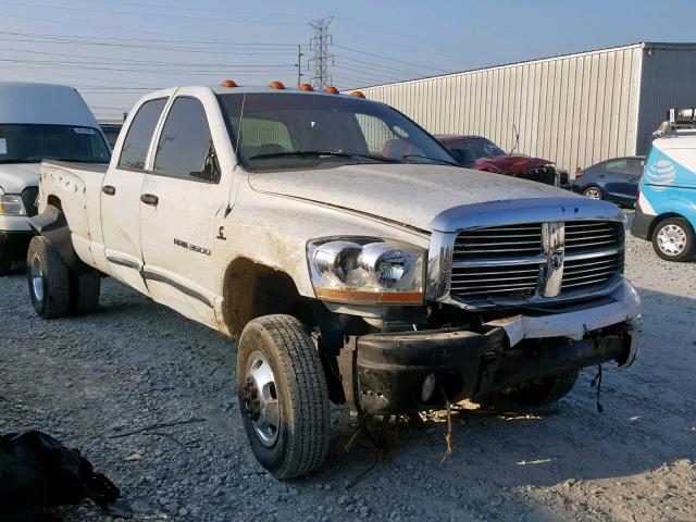 3D7MX48C86G261387 - 2006 DODGE RAM 3500 S WHITE photo 1