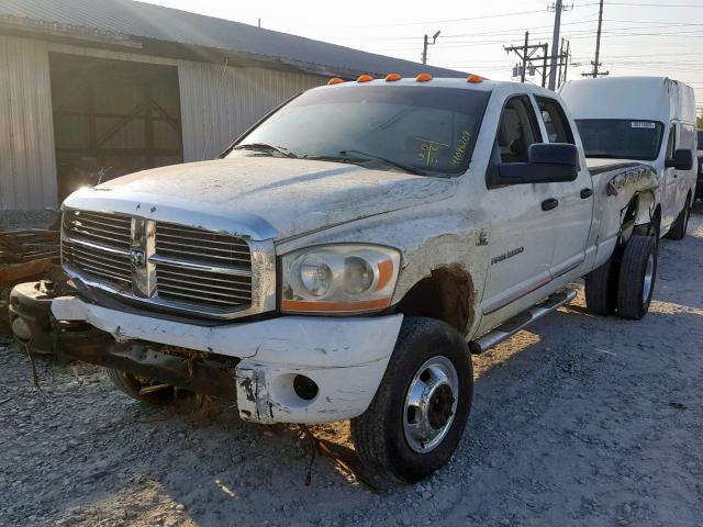 3D7MX48C86G261387 - 2006 DODGE RAM 3500 S WHITE photo 2