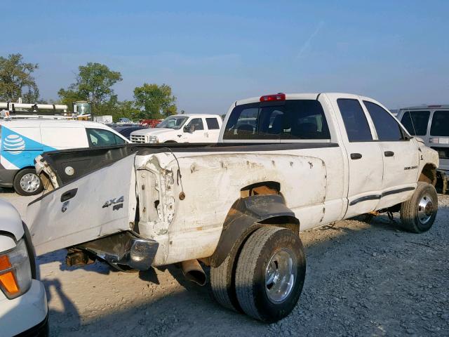 3D7MX48C86G261387 - 2006 DODGE RAM 3500 S WHITE photo 4