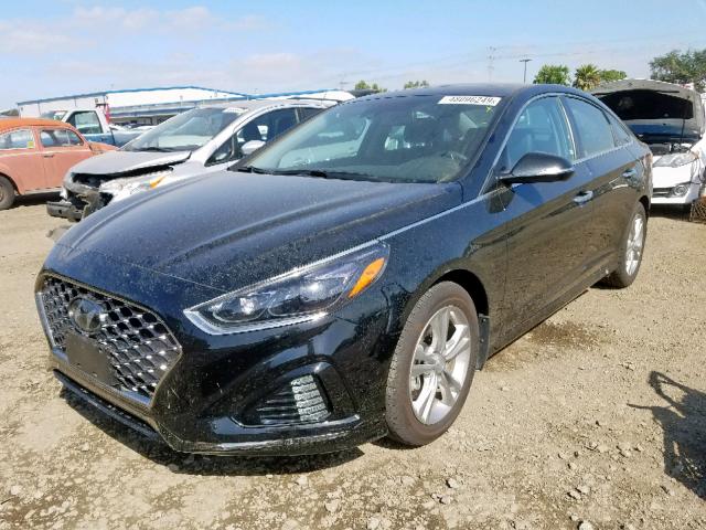 5NPE34AF9JH703382 - 2018 HYUNDAI SONATA SPO BLACK photo 2