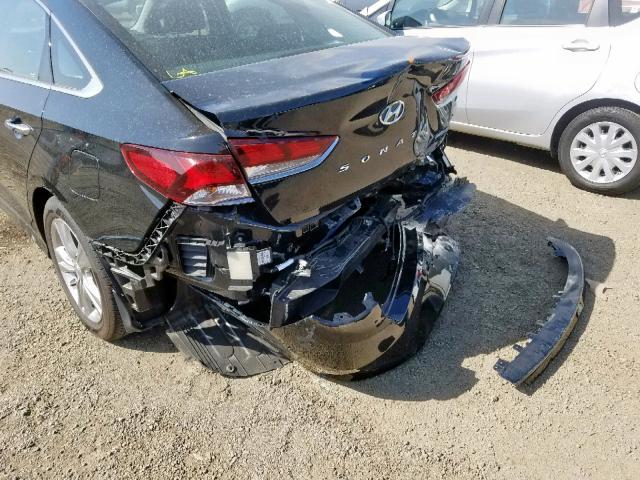 5NPE34AF9JH703382 - 2018 HYUNDAI SONATA SPO BLACK photo 9