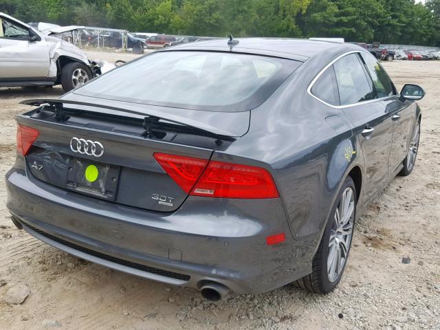 WAU2GAFC3FN015287 - 2015 AUDI A7 PRESTIG GRAY photo 4