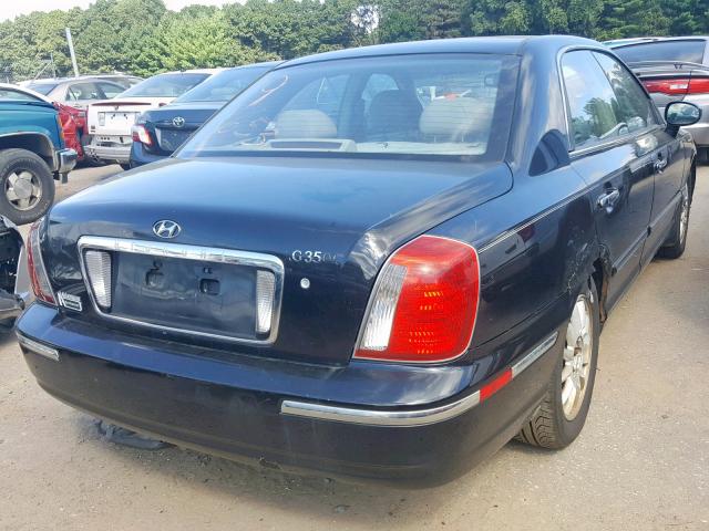 KMHFU45E04A271601 - 2004 HYUNDAI XG 350 BLACK photo 4